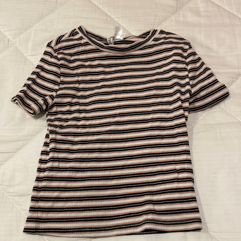 Pink Striped Top